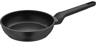 Produktbild von WMF Bratpfanne Messino 21.1030.0359, Aluminium, Ø 24 cm, Keramische Antihaftbeschichtung, Induktionsfähig, Rund, Allzweckpfanne, Schwarz, Silitan, Keramik, Gas, Induktion, Versiegelte Platte, Bakelit