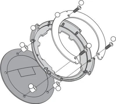 Immagine prodotto di Flangia serbatoio Tanklock/TanklockED GIVI BF04