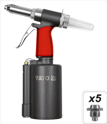 Immagine prodotto di Pistola per rivetti ad aria compressa per Ø 2,4 - 6,4 mm YT-3618