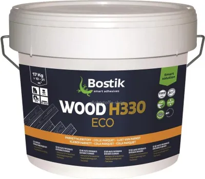Produktbild von Bostik Wood H330 Eco Basic Elastischer Parkett Kleber Klebstoff 17kg Eimer