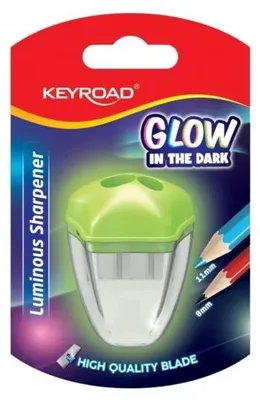 Produktbild von Strúhadlo dvojité fluorescenčné KEYROAD, s priehľadnou nádobou, blister