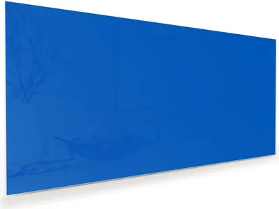 Produktbild von Glasbild 80x40cm in XXL für Wohnzimmer, Schlafzimmer Motiv Blauer Hintergrund I