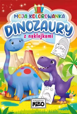 Productafbeelding van Dinozaury. Moja kolorowanka z naklejkami