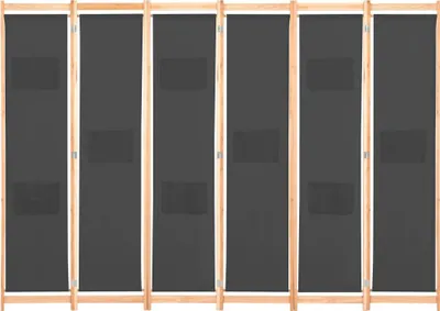 Obrázok produktu pre vidaXL 6-dielna deliaca stena do miestnosti sivá 240 x 170 x 4 cm Látka