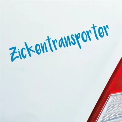 Produktbild von Auto Aufkleber Zickentransporter Mädels Tuning 19x4 cm Hellblau Sticker Heckscheibenaufkleber