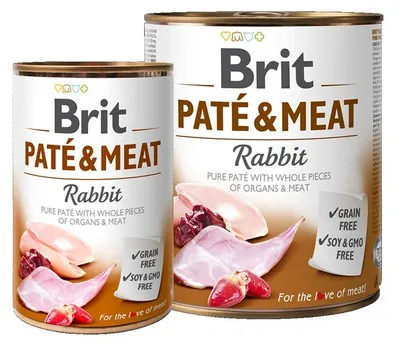 Obrázek produktu pro Brit Pate & Meat Dog Rabbit konzerva 800g