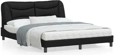 Produktbild von CLORIS Bettgestell mit LED Schwarz 160x200 cm Kunstleder 3213941
