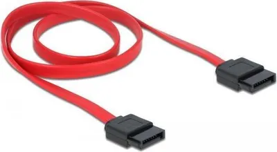 Produktbild von Delock SATA 3 Gb/s Kabel 70 cm rot