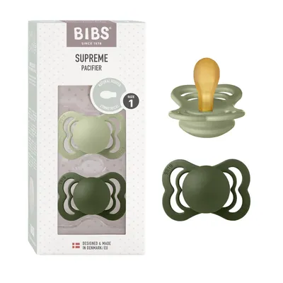 Produktbild von Bibs Schnuller 2er Pack Supreme - Naturkautschuk