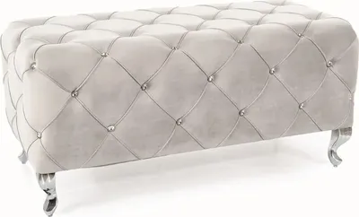 Zdjęcie produktu dla Ławka HESTIA VELVET jasnoszara