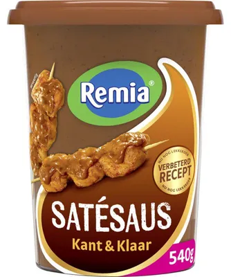 Image de Remia Satésaus Kant-en-Klaar 540g – Sauce crémeuse aux cacahuètes pour plats asiatiques