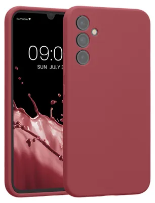 Produktbild von kwmobile Hülle kompatibel mit Samsung Galaxy A34 5G - Hülle Silikon gummiert - Handyhülle - Handy Case in Dark Rose