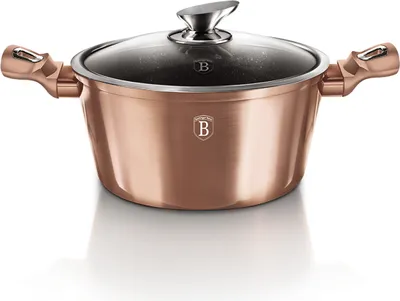 Obrázok produktu pre Rajnica s mramorovým povrchom a pokrievkou 28cm METALLIC LINE ROSE GOLD EDITION 19445