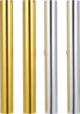 Produktbild von 4 Rollen Gold- und Silber-Heissfolienpapier, Heissfolienrolle zur Verwendung mit Heissfolienstift