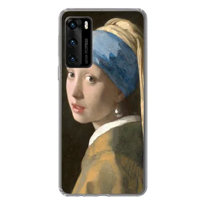 Produktbild von MuchoWow® Handyhülle Schutzhülle Hülle für Huawei P40 Das Mädchen mit dem Perlenohrring - Gemälde von Johannes Vermeer Silikon Softcase Handy Hülle - Handytasche