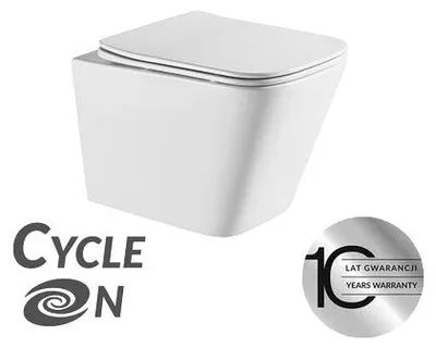 Immagine prodotto di Laveo KVADRATO CYCLEON 2.0 vaso WC sospeso senza brida con sedile VMK_610S