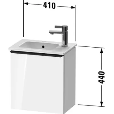 Produktbild von Duravit DE4259L34550000 DN WTU WH 410x274x440 Ei mr Mt Hv 3H
