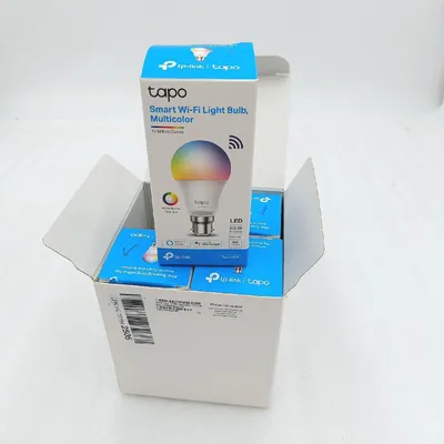 Produktbild von TP-Link Tapo L530B, Intelligentes Leuchtmittel, WLAN, Weiß, 802.11b, 802.11g, Wi-Fi 4 (802.11n), LED, B22