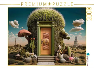 Produktbild von CALVENDO Puzzle Tür zum Wüstenmärchen | 2000 Teile Lege-Größe 90x67cm Foto-Puzzle für glückliche Stunden