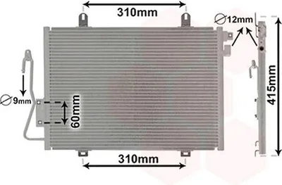 Produktbild von VAN WEZEL 43005232 Kondensator Klimaanlage Klimakondensator für RENAULT CLIO II (BB0/1/2, CB0/1/2)