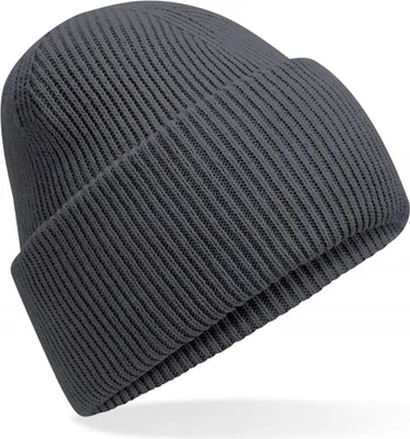 Produktbild von Beechfield B385R | Classic Engineered Deep Cuffed Beanie - Farbe: Graphite Grey - Größe: One Size