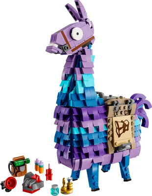 Produktbild von LEGO Fortnite Vorratslama Spielzeug - Spielfigur zum Bauen & Sammeln aus Videospiel - Zubehör wie Schlürfsaft - Gaming Spielset - Gamer Geschenk für Jungen, Mädchen und Teenager ab 12 Jahren - 77071