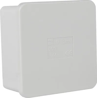 Productafbeelding van Wandcontactdoos, inbouw, IP44, 80x80x40, M-L 0509