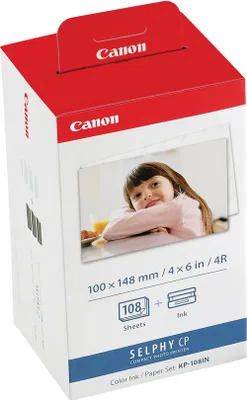 Produktbild von Original Canon Papier KP-108IN inklusive Farbkartusche 108 Blatt á 10 x 15 cm
