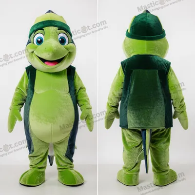 Immagine prodotto di Costume MASTICOT Gonfiabile a Forma di Tonno Sorridente Verde Lime