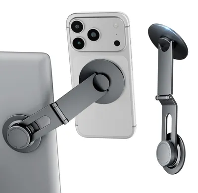 Image de Support magnétique pour téléphone portable, pour voiture - Pliable et extensible - Universel