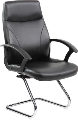 Produktbild von Bürostuhl Dgliozz, Chefsessel mit Armlehnen, Ergonomischer Bürostuhl, Schwarz, 60x59h95, cm