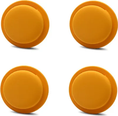 Immagine prodotto di confezione da 4 - Custodia in silicone per Apple AirTags 2021 - Custodia autoadesiva - Arancione