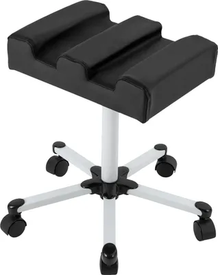 Obrázek produktu pro 50-70cm Nastavitelná stolička na pedikúru s kolečky Opěrka nohou Manikúrní opěrka nohou (černá)
