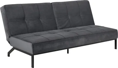 Produktbild von Smuk Samt Schlafsofa Akari Dunkelgrau