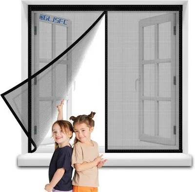 Produktbild von Insektenschutzvorhang 165x210cm - Automatisch schließend für Türen und Fenster