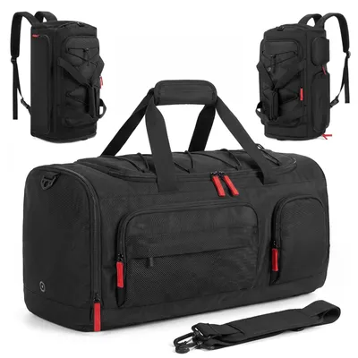 Productafbeelding van Sporttas voor Dames en Heren, 40 Liter, 3-in-1 Reistas met Schoenenvak