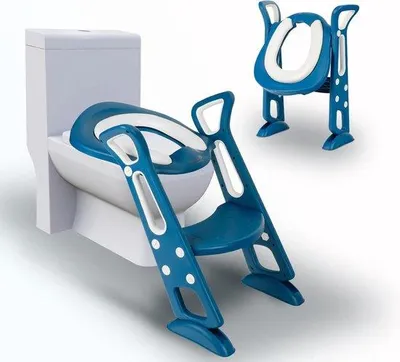 Immagine prodotto di Set WC per bambini in blu, pieghevole e regolabile