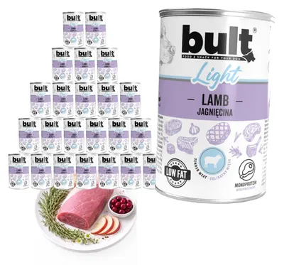 Produktbild von Bult | Bult Light Nassfutter - 24x400g - Fettarm - Lamm - Hundefutter
