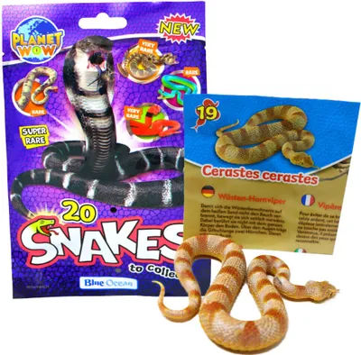 Produktbild von Blue Ocean Snakes Sammelfiguren 2024 - Planet Wow - Figur 19. Wüsten Hornviper
