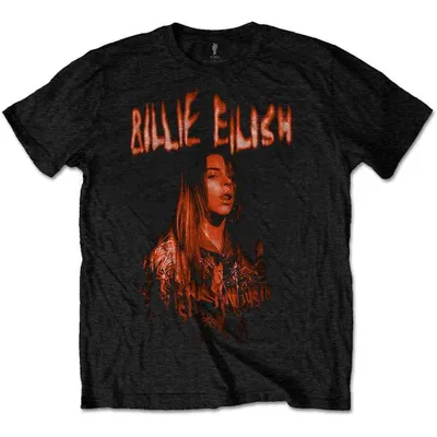 Obrázek produktu pro Billie Eilish Spooky Logo Black S Tričko