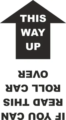 Produktbild von Aufkleber This way up 205 x 140 mm
