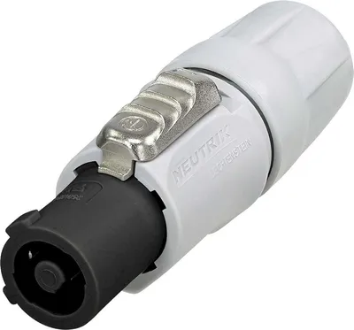 Produktbild von NEUTRIK® powerCON®, 3-pol , Kunststoff-, Schraubkontakt-Kabelbuchse, versilberte(r) Kontakt(e), gerade, grau