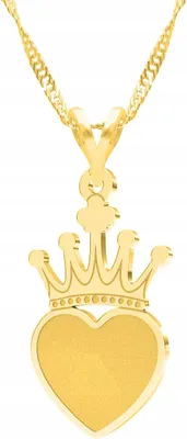 Immagine prodotto di Collana a forma di cuore in argento 925 placcato oro