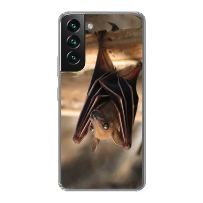 Produktbild von MuchoWow® Handyhülle Schutzhülle Hülle für Samsung Galaxy S22 Baby - Fledermaus - Holz Silikon Softcase Handy Hülle - Mobiltelefonhülle