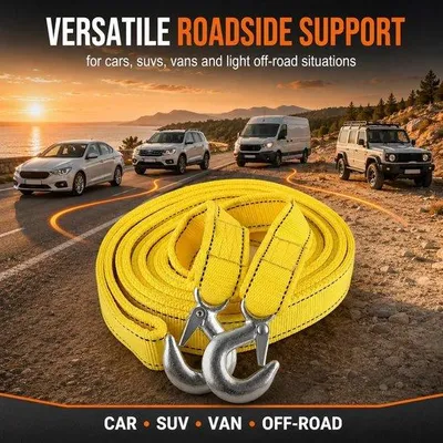 Productafbeelding van sleeptouw auto, 4 meter, 5 ton, sleeptouw auto met 2 U-haken