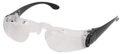 Imagen del producto de Binoculares de 4 aumentos - Telescopio manos libres - Telescopio portátil - Almohadillas nasales ergonómicas - Visión cómoda - Ideal para la pesca