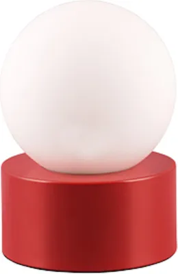 Immagine prodotto di Lampada da tavolo Countess rossa e bianca, 1xE14x25W, vetro, dimensioni: 17x12x12 cm, IP20, RL