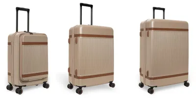 Produktbild von The Chesterfield Brand mit Laptopfach Zuna Trolley-Set S+ / M / L Champagne taupe 55cm