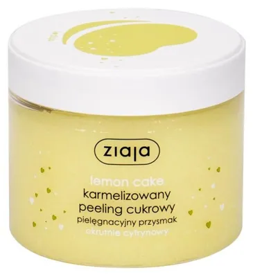 Obrázok produktu pre Ziaja Citrónový Cukrový Peeling na Telo - Hydratačný peeling s vôňou citrónového koláča, 300 ml. Krásna a hebká pokožka.