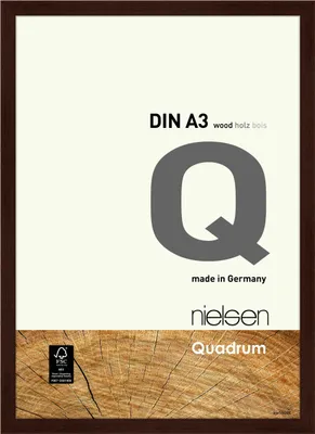 Produktbild von nielsen Holz Bilderrahmen Quadrum, 29,7x42 cm (A3), Wengé